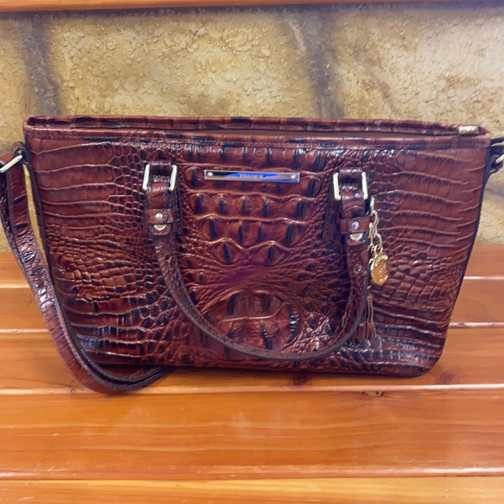 Brahmin medium alligator purse